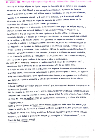 Tema 1: La crisis del Antiguo Régimen 