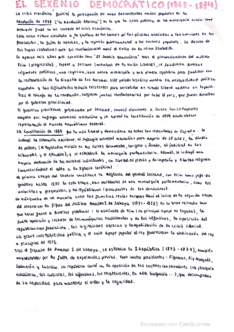 Tema 3: El Sexenio Demócratico