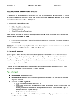 BIOQUÍMICA II TEMA 3 - METABOLISME DE LA GLUCOSA.pdf