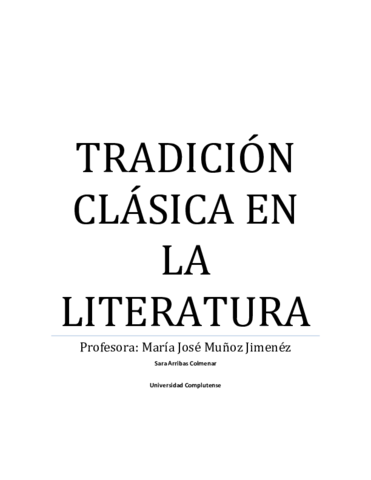 TRADICIÓN CLÁSICA EN LA LITERATURA.pdf