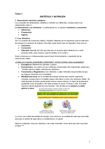 Tema 1. Nutricion y dietetica
