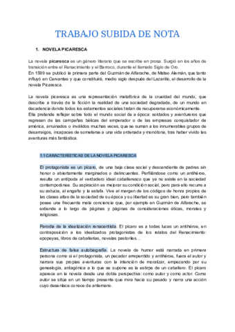 Novela picaresca - El Lazarillo