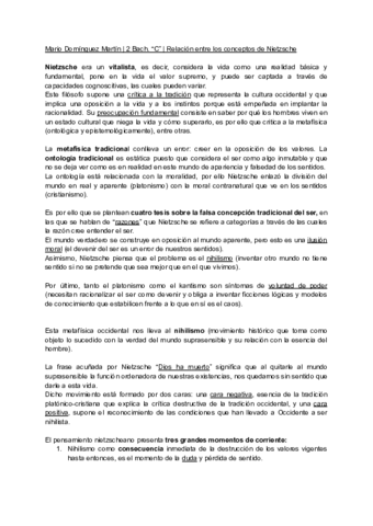 Conceptos de Nietzsche