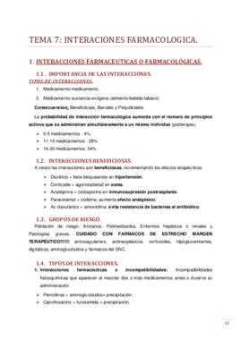 TEMA 7 - Interaciones Farmacologicas..pdf