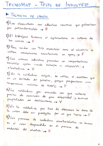 TecnoMat - 1215 Tests - V o F