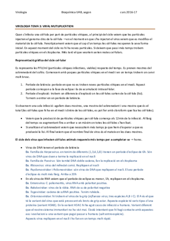 VIROLOGIA TEMA 3 - MULTIPLICACIÓ DELS VIRUS.pdf