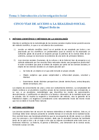 Cinco vías de acceso a la realidad social- Miguel Beltrán.pdf