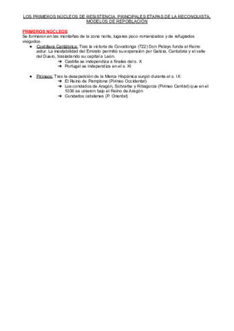 2.4 LOS PRIMEROS NUCLEOS DE RESISTENCIA