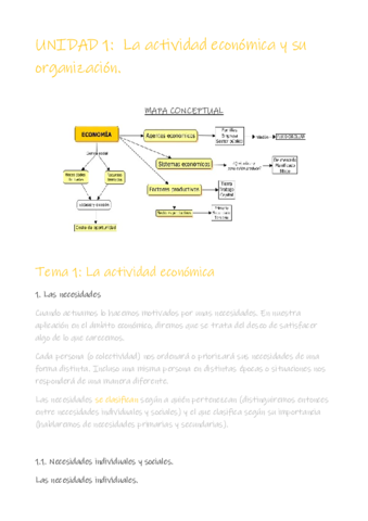 UNIDAD 1: La actividad económica y su organización. Tema 1: La actividad económica..pdf