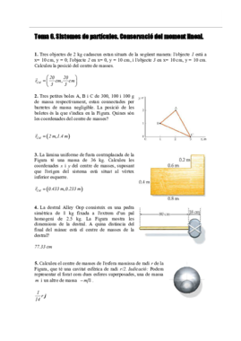 Ejercicios con respuesta Sistema de Particulas conservacion del momento lineal.pdf