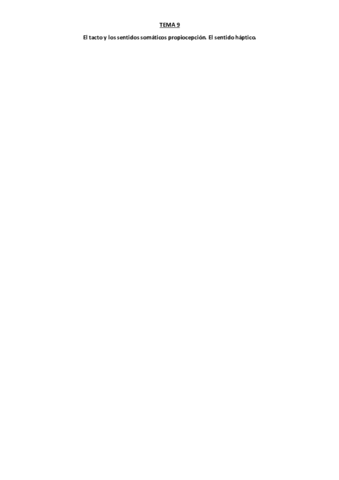 Tema 9. El tacto