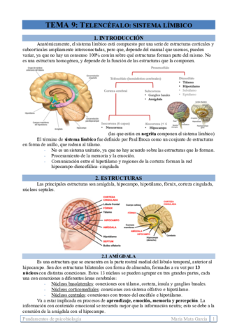 TEMA 9. Sistema límbico