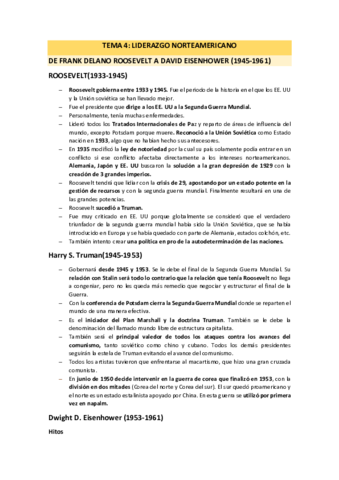 TEMA 4 LIDERAZGO NORTEAMERICANO