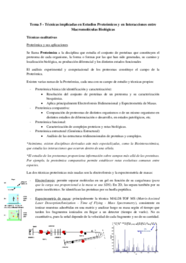 Tema 5 - Técnicas implicadas en Estudios Proteómicos y en Interacciones entre Macromoléculas Biológicas.pdf