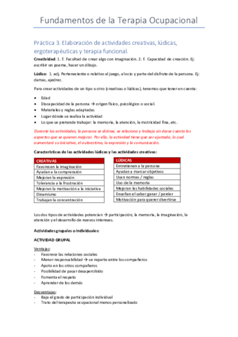 Práctica 3. Elaboración de actividades creativas lúdicas ergoterapéuticas y terapia funcional.pdf