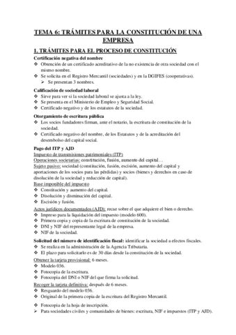 TEMA 6 - TRÁMITES PARA LA CONSTITUCIÓN DE UNA EMPRESA.pdf