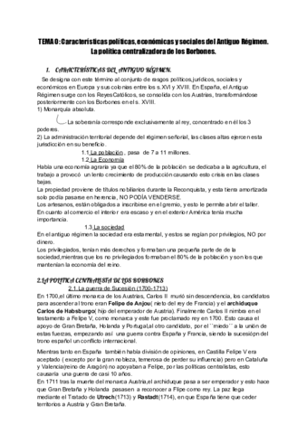 ANTIGUO REGIMEN Y GUERRA DE SUCESIÓN