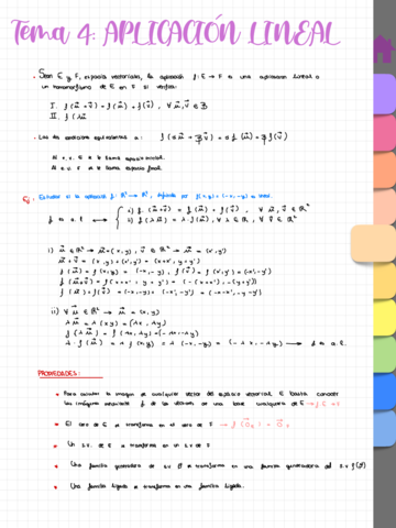 Tema 4 - Aplicación lineal