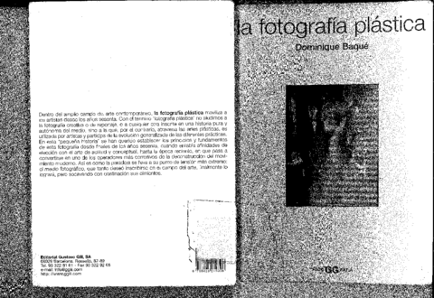 La fotografía Plástica. Dominique  Baqué. 2003. Gustavo Gili. Barcelona.pdf