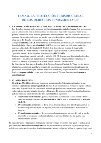 TEMA 8. LA PROTECCION JURISDICCIONAL DE LOS DERECHOS FUNDAMENTALES.pdf