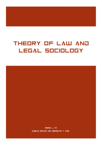 Resumen Theory of law-legal sociology