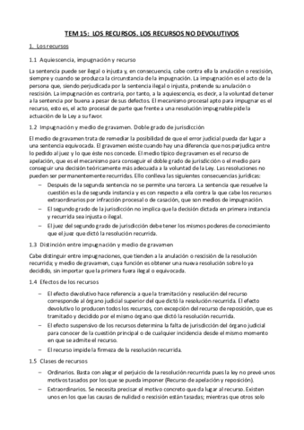 Tema 15. LOS RECURSOS. LOS RECURSOS NO DEVOLUTIVOS.pdf