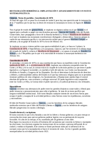 Siglo XIX. Restauración Borbónica.pdf