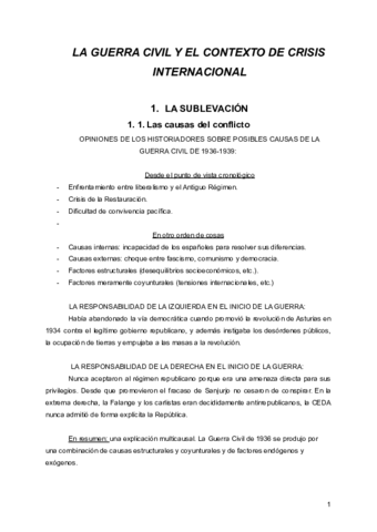 Guerra civil y  crisis internacional