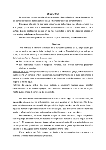 Características ESC romana