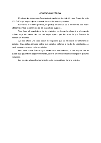 Contexto PINT gótica