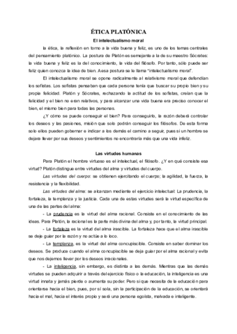 Ética y política platónica