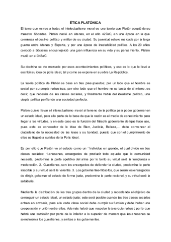 Ética platónica