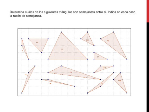 triángulos para practicar 