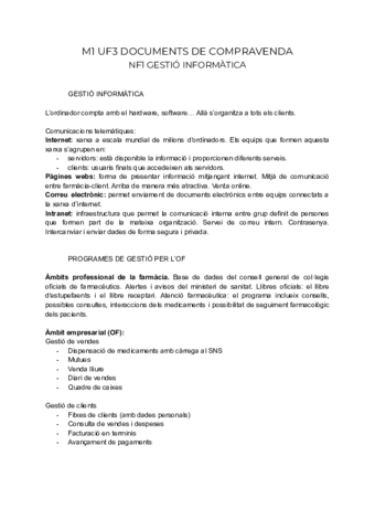 M1 UF3 Documents de compravenda