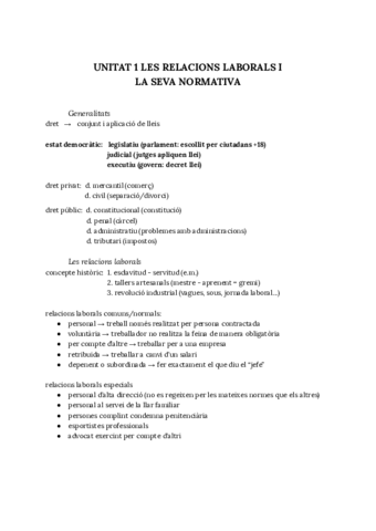 UNITAT1 Relacions laborals i normativa