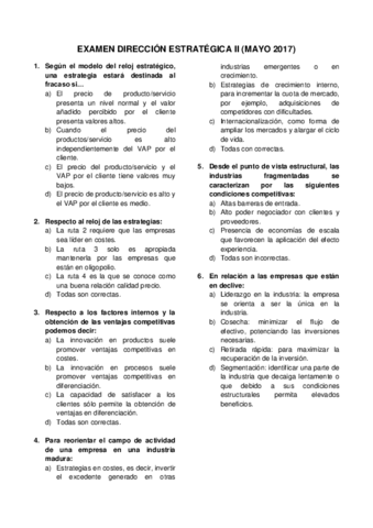 EXAMEN DIRECCIÓN ESTRATÉGICA II 2017.pdf