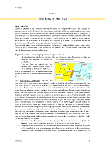 15. Circulación de materiales