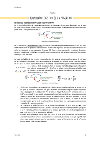 6. Crecimiento logístico