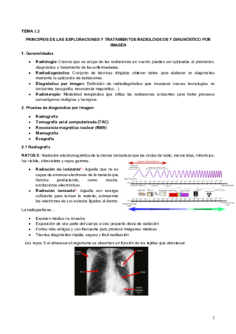 1.3 Radiología y diagnósticos