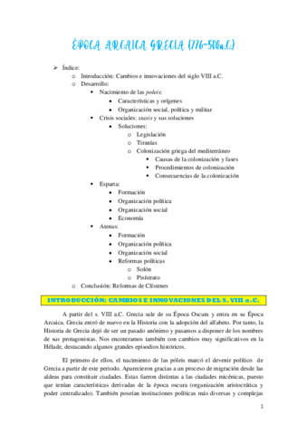 9. Época Arcaica Grecia