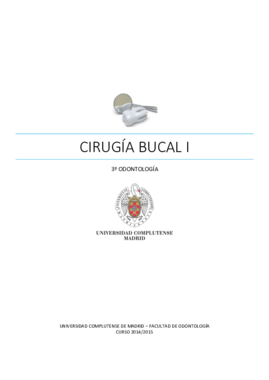 Cirugía Bucal I Odontología UCM Asignatura completa.pdf