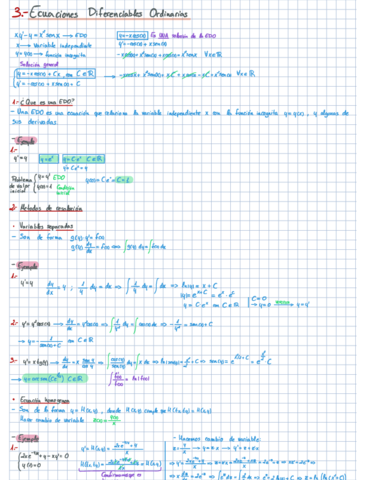 3.- Ecuaciones diferenciables Ordinarias