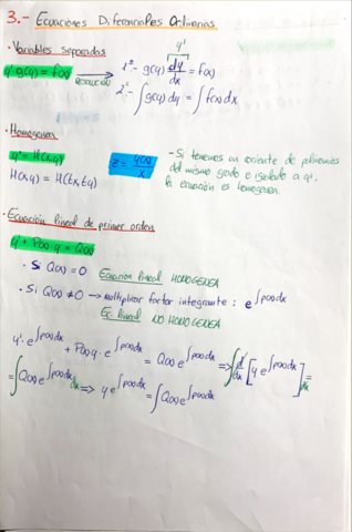 3.- Ecuaciones Diferenciales Ordinarias