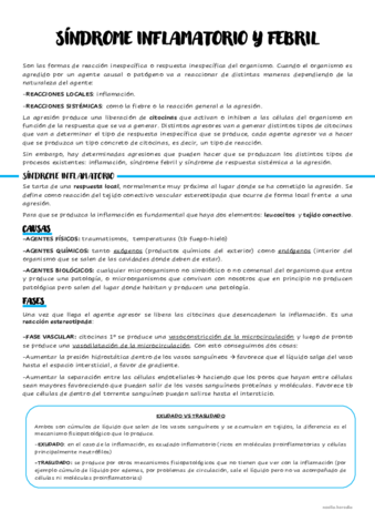 T.2-Sdme inflamatorio y febril