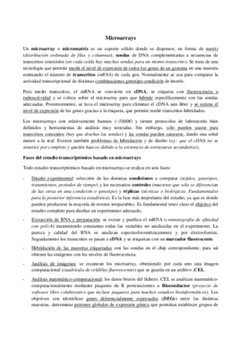 Resumen 1 - Microarrays.pdf