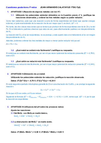 Cuestiones post (PRedox)