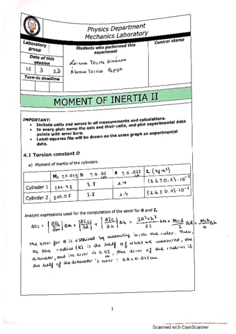 Moment of Inertia II Lab Report.pdf
