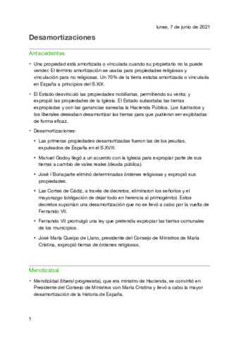 4. Desamortizaciones