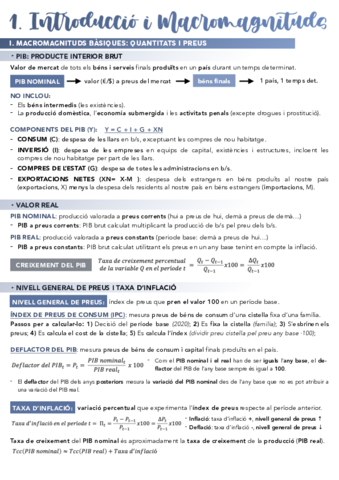 T1. Macromagnitudes