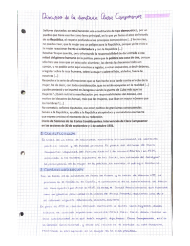 Discurso Clara Campoamor